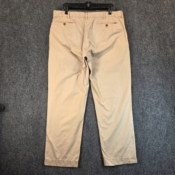 Polo Ralph Lauren Khaki Chino Pants Mens 38x30 Pima Cotton Classic Neutral - Picture 6 of 13